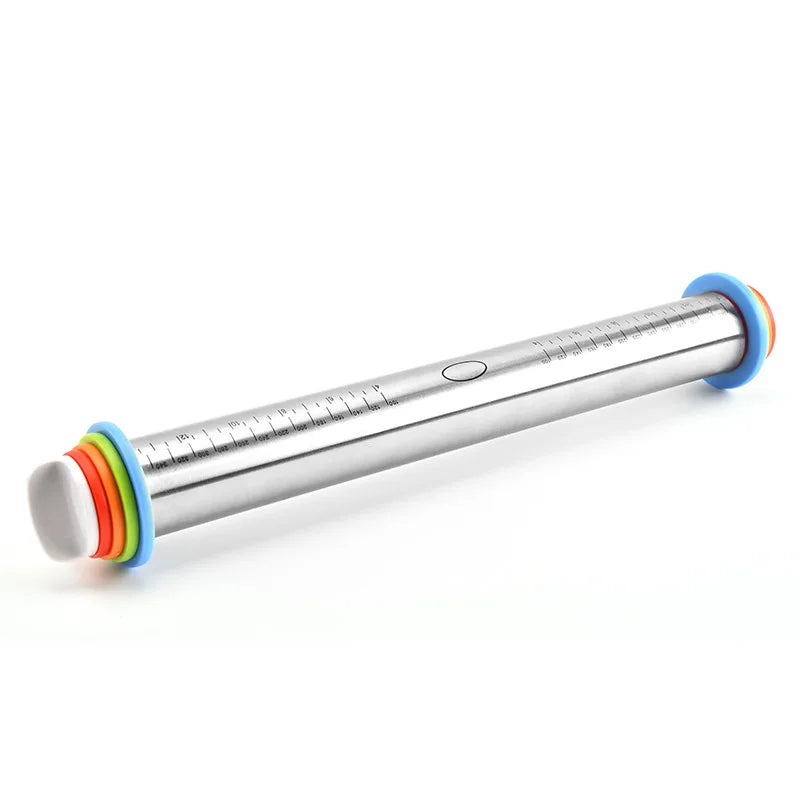 43Cm Stainless Steel Adjustable Rolling Pin Fondant Rolling Pin Cake Roller Dough Rolling Pin Bakeware Tools