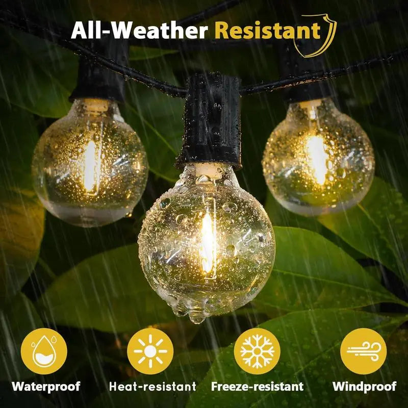MATULSA 104/52Ft Solar String Lights Outdoor, Waterproof String Lights with Remote, LED Solar Lights String with Shatterproof Bulbs, Good for Mood Setting, Dimmable Patio Lights for Cafe Bistro Party