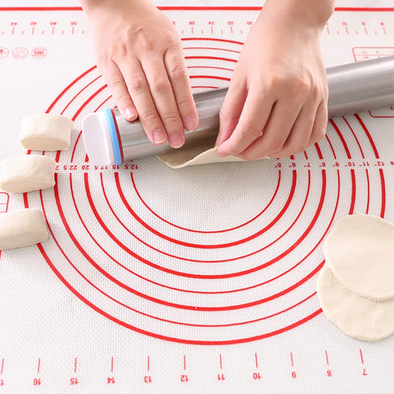 43Cm Stainless Steel Adjustable Rolling Pin Fondant Rolling Pin Cake Roller Dough Rolling Pin Bakeware Tools