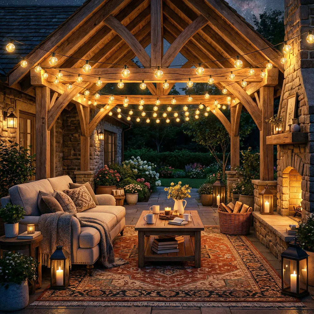 MATULSA 104/52Ft Solar String Lights Outdoor, Waterproof String Lights with Remote, LED Solar Lights String with Shatterproof Bulbs, Good for Mood Setting, Dimmable Patio Lights for Cafe Bistro Party