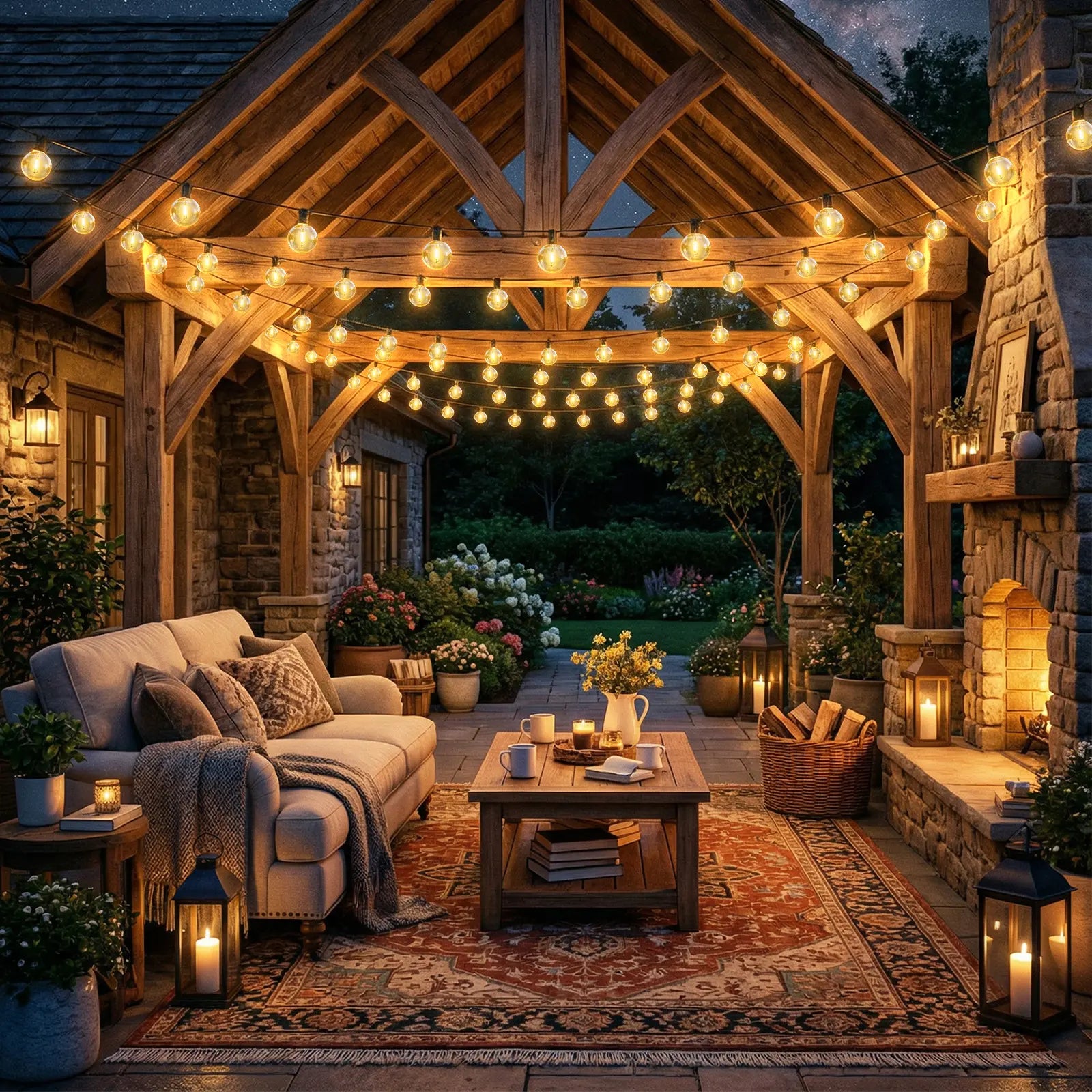 MATULSA 104/52Ft Solar String Lights Outdoor, Waterproof String Lights with Remote, LED Solar Lights String with Shatterproof Bulbs, Good for Mood Setting, Dimmable Patio Lights for Cafe Bistro Party