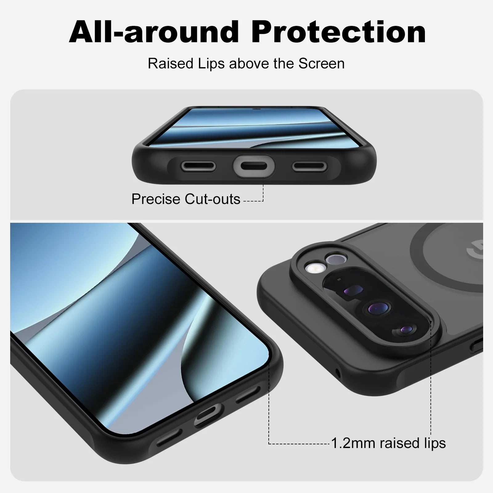 Sleek Matte Translucent Magnetic Case for Google Pixel 9A, 10, 10Pro & 10Pro XL - Shockproof & Magsafe Compatible!